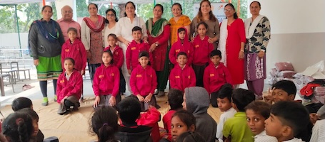 Sweaters Distribution to Primary School Students